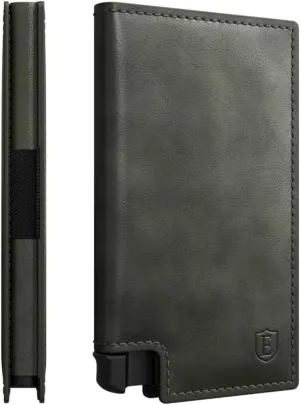Ekster Parliament Men's Wallet | RFID Blocking Leather Minimalist Wallet | Slim Wallet for Men - Designed for Quick Card Access with Push Button