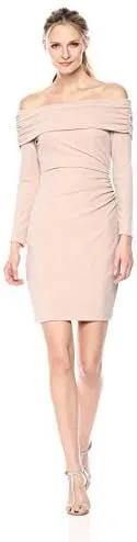 Eliza J Women's Side Ruched Off-The-Shoulder Dress