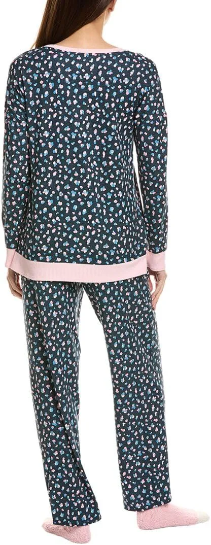 ELLEN TRACY 2Pc Top & Pant Pajama Set