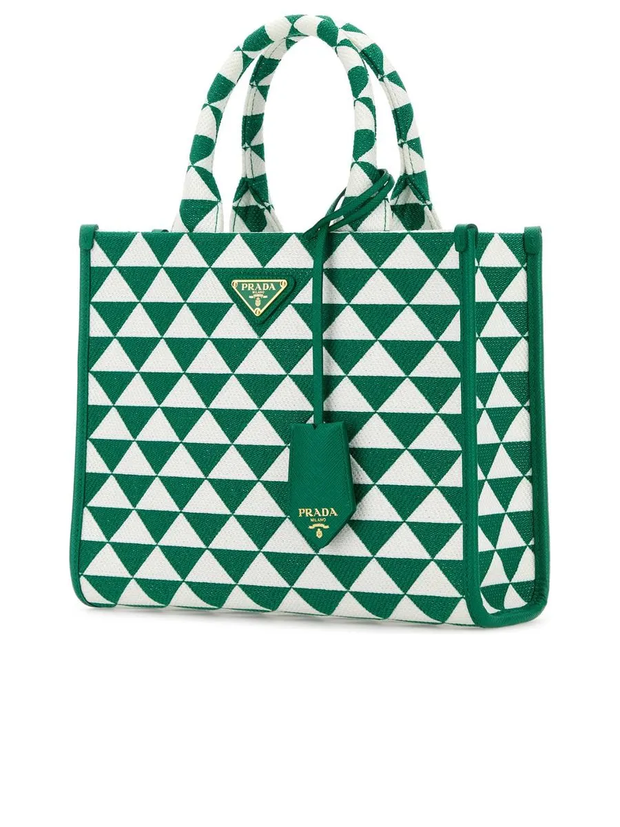 Embroidered Fabric Small Symbole Shopping Bag
