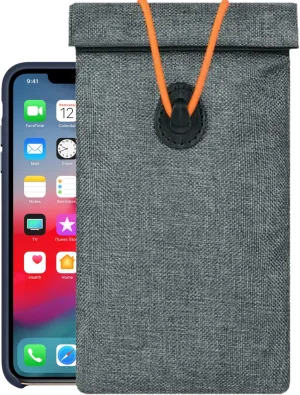 EMF Protection for Cell Phone — Faraday Key Fob Protector and Faraday Bag for Phone — Comprehensive Radiation Protection Against EMF, RFID, WiFi, GPS, Phone Signal Blocking (Double Sealed)