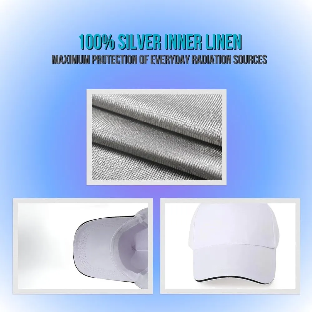 EMF Radiation Protection Cap Anti Radiation Blocking EMF Baseball Cap with Holes for Man Woman
