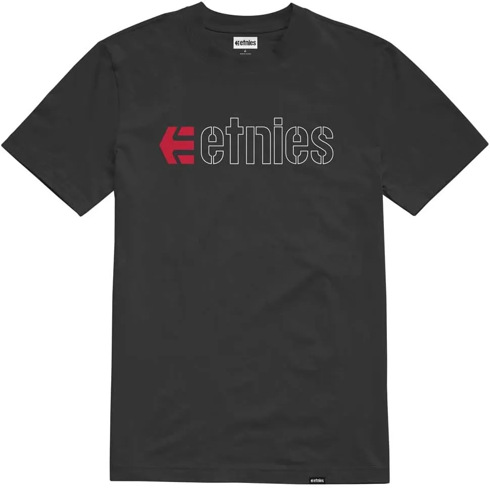 Etnies Ecorp Short Sleeve T-Shirt Black/Red/White