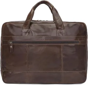 European and American vintage leather men's bags factory wholesale business leather briefcase handbags