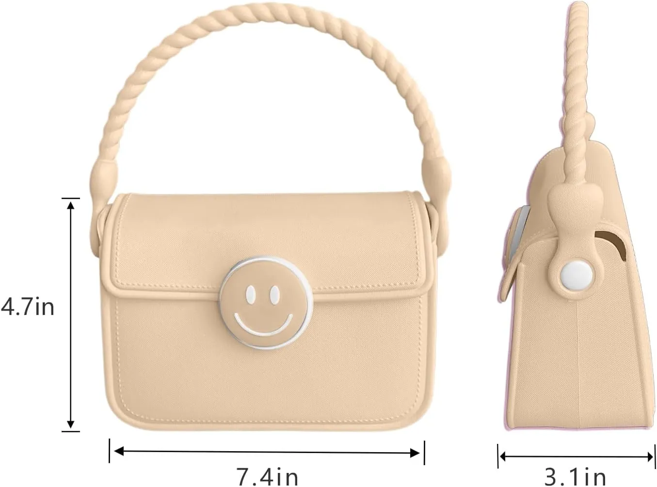 EVA Handbag Shoulder Bag Armpit Purse Wristlet Waterproof Durable Magnetic Closure for Outdoor Commuting Casual Photo Taking