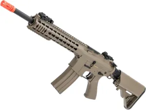 Evike Airsoft - CYMA Sport Airsoft M4-Style Rifle w/ 10" Keymod HGuard (Color: Tan)