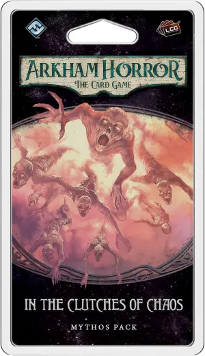 Fantasy Flight Games Arkham Horror The Card Game in The Clutches of Chaos Mythos Pack - Battle Reality-Bending Breaches! Cooperative Living Card Game, Ages 14 , 1-4 Players, 1-2 Hour Playtime, Made