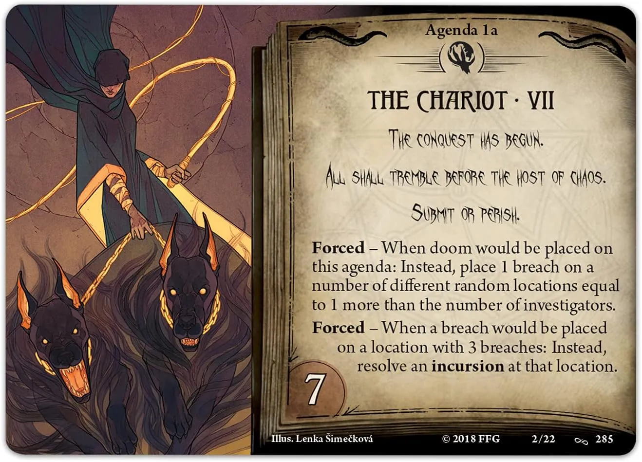 Fantasy Flight Games Arkham Horror The Card Game in The Clutches of Chaos Mythos Pack - Battle Reality-Bending Breaches! Cooperative Living Card Game, Ages 14 , 1-4 Players, 1-2 Hour Playtime, Made