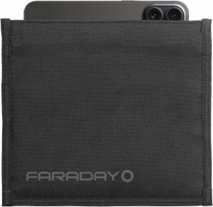 Faraday Bag Jacket Pro for Phones | Magnetic Closure, Shielding - Law Enforcement & Military, Travel & Data Security, Privacy, Anti-Tracking Anti-Hacking Black (Phone)