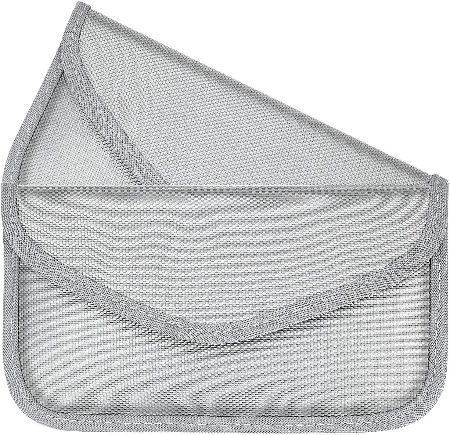 Faraday Bag,RFID Signal Blocking Bag(2 Pack) Shielding Pouch Wallet Case for Cell Phone Privacy Protection and Car Key FOB, Anti-Tracking Anti-Spying (Silver)