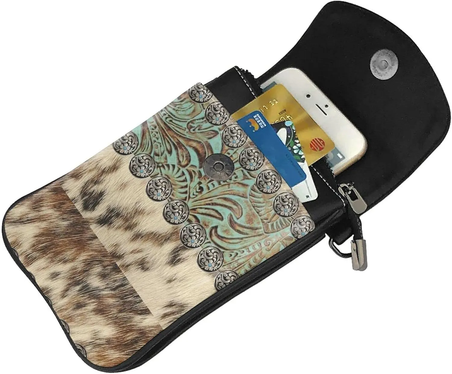 Fashion Crossbody Bags Cell Phone Purse Wallet Shoulder Bag For Card Key Passport