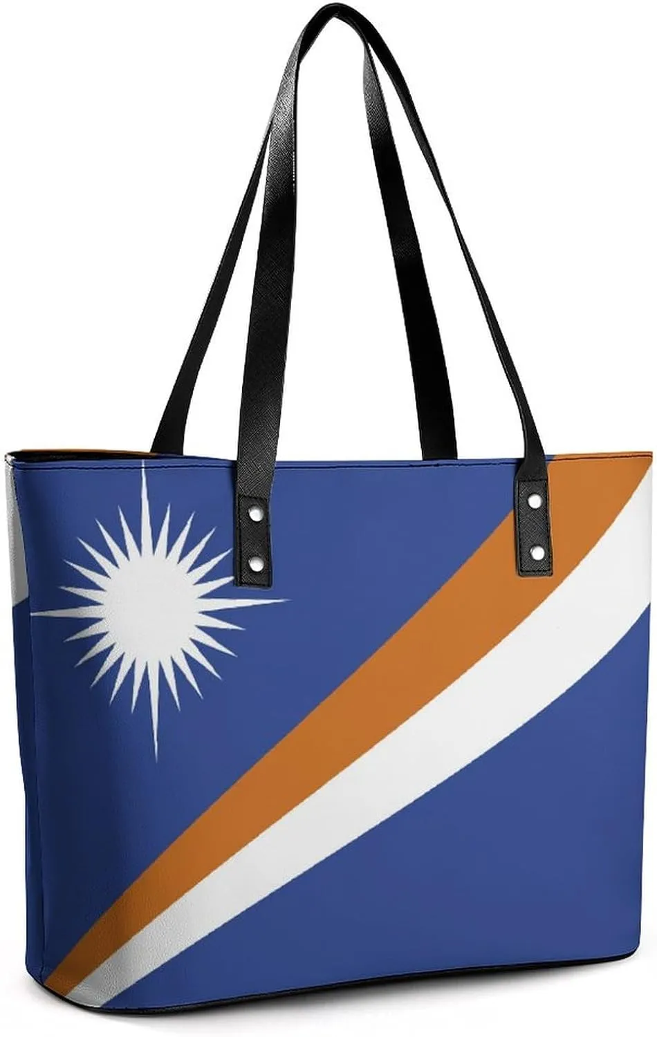 Fashionable Malta Flag Tote Handbag Women Versatile Leather Bag for Travel and Work