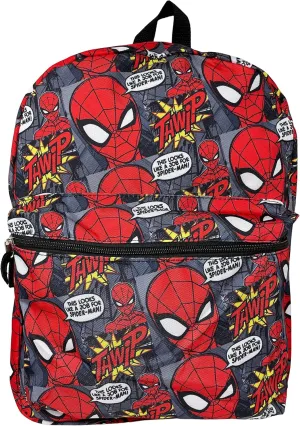 Fast Forward Spiderman 16 inches Allover Print Large Backpack- VERP