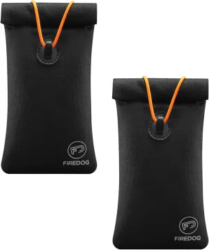 FIREDOG 2-Pack Faraday Pouch for Car Keys and Smartphone, Key Signal Blocking Bag, Anti Theft Car Protection, Cell Phone Keyless Entry Fob Signal Blocking Bag (Black)
