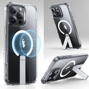 FlickStand HaloLock: Hidden Kickstand MagSafe iPhone Case | Shockproof Corner Airbags