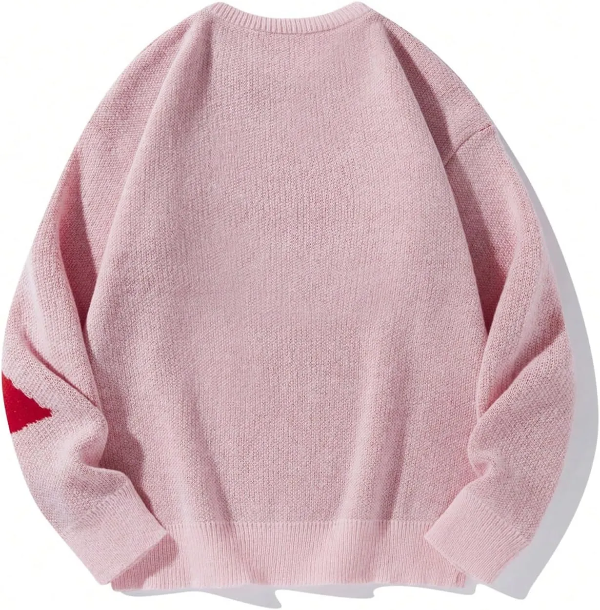Floerns Men's Letter Print Long Sleeve Knit Wear Crewneck Pullover Sweaters