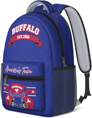 Football Backpack for Boys Girls, High Capacity Football Laptop Bag Casual Daypack For Adults Men Fan Gifts