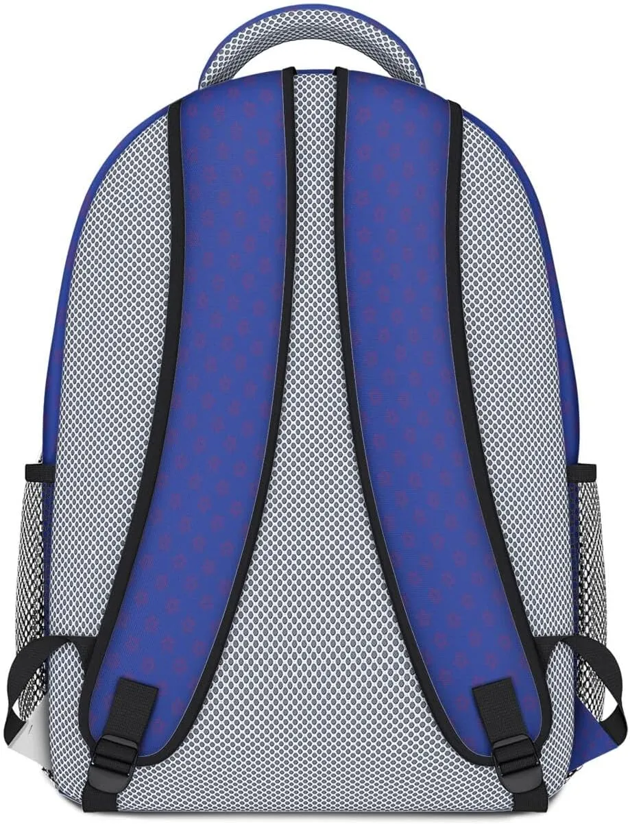 Football Backpack for Boys Girls, High Capacity Football Laptop Bag Casual Daypack For Adults Men Fan Gifts