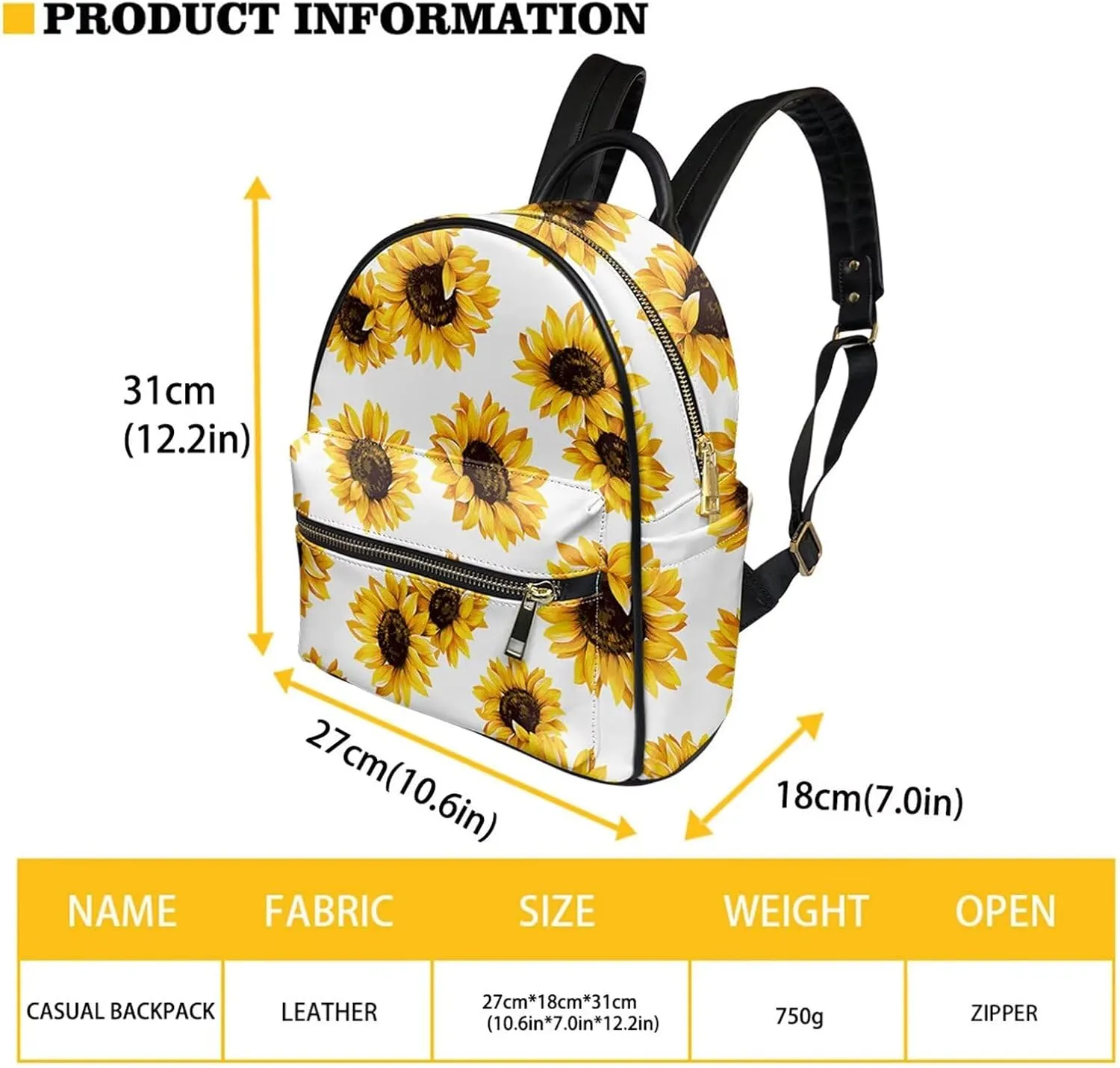 Forchrinse 2Pieces Cute Cat Butterfly Womens Fashion Backpack,Animal Print Leather Backpack Purse and Trifold Wallet Anti Theft Travel Rucksack