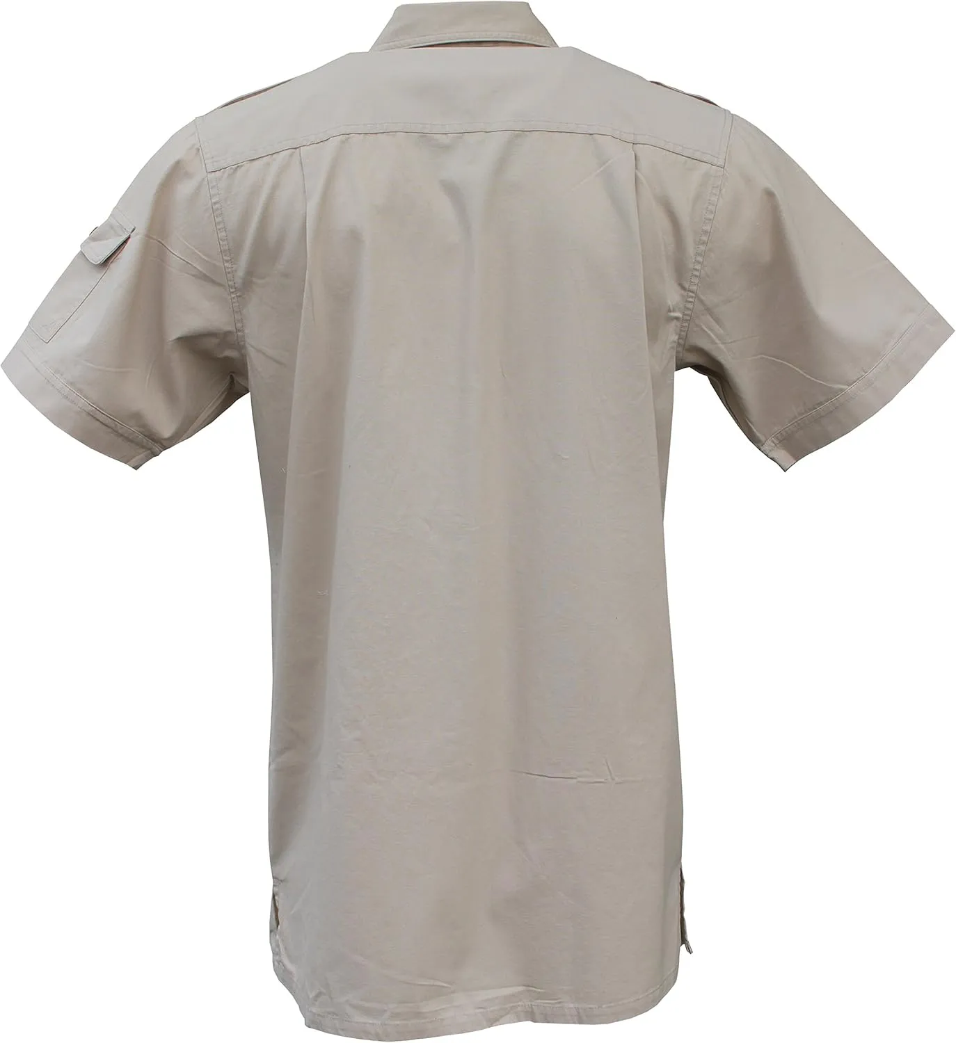 Foxfire Thunder River Gear Short Sleeve Cotton Travel Safari Passport Shirt