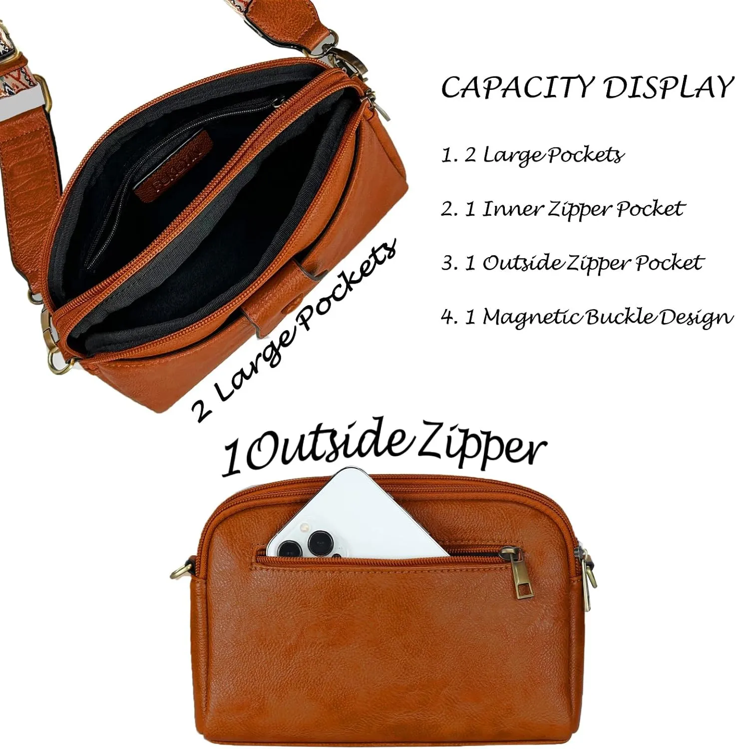 FUKUYIN Small Crossbody Bags for Women Vegan Leather Shoulder Purses Women's Crossbody Handbags