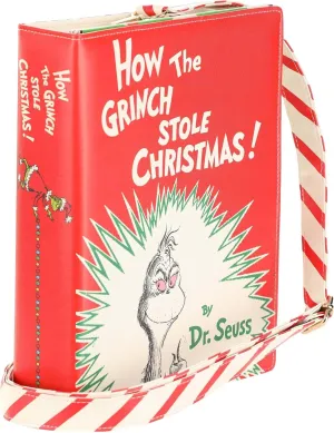 Fun Costumes Dr. Seuss How the Grinch Stole Christmas Bag, Novelty Holiday Purse — Polyurethane Bag With Shoulder Strap