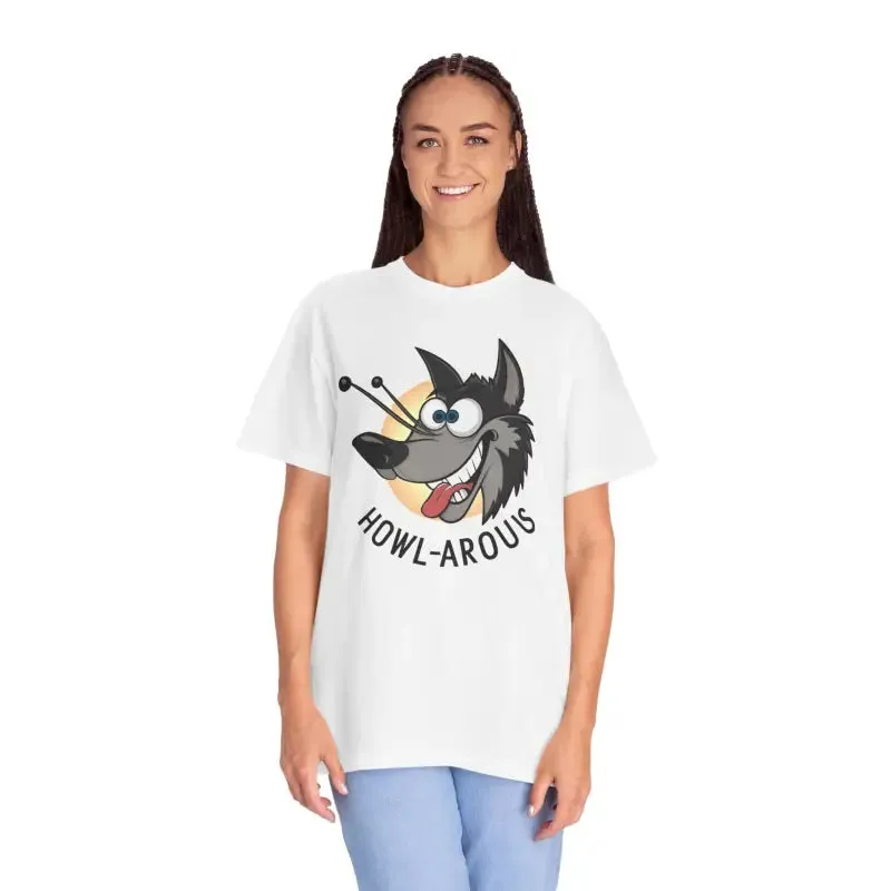 Funny Howlarious Wolf Cotton Tee Trendy Fashion