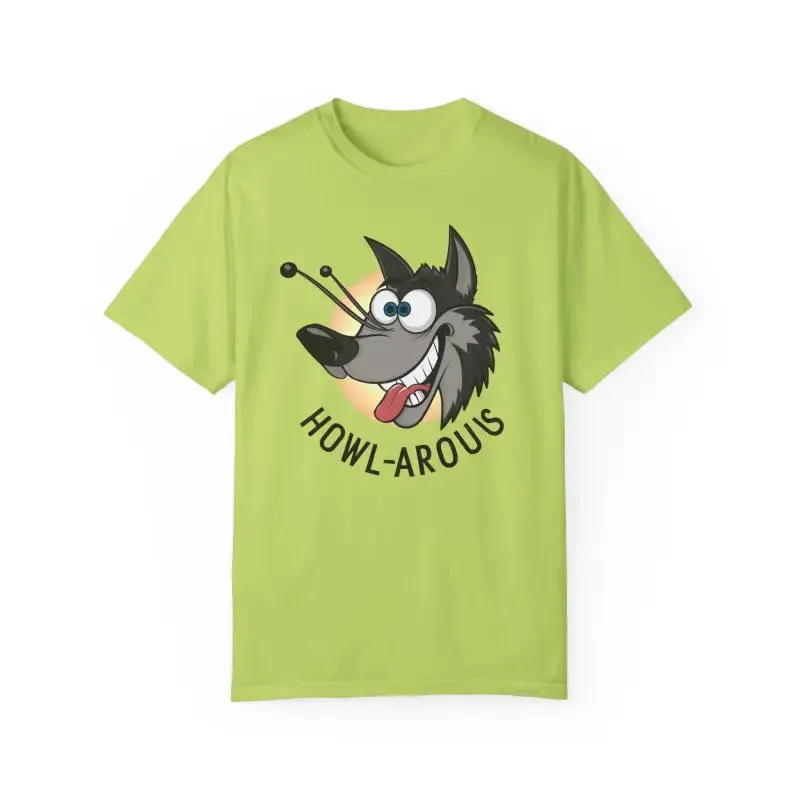 Funny Howlarious Wolf Cotton Tee Trendy Fashion