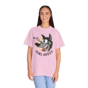 Funny Howlarious Wolf Cotton Tee Trendy Fashion