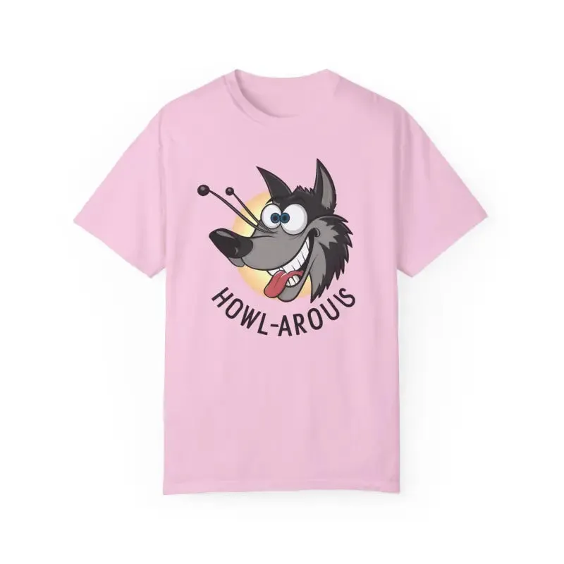 Funny Howlarious Wolf Cotton Tee Trendy Fashion