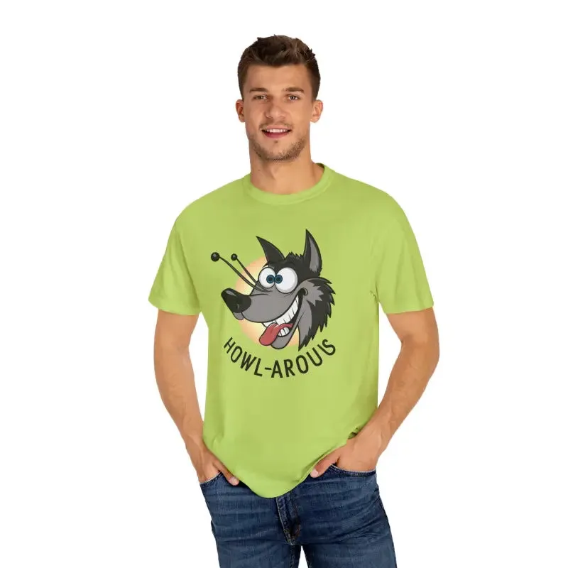 Funny Howlarious Wolf Cotton Tee Trendy Fashion