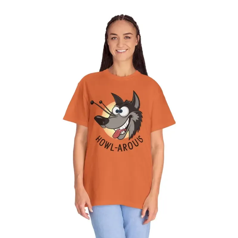 Funny Howlarious Wolf Cotton Tee Trendy Fashion