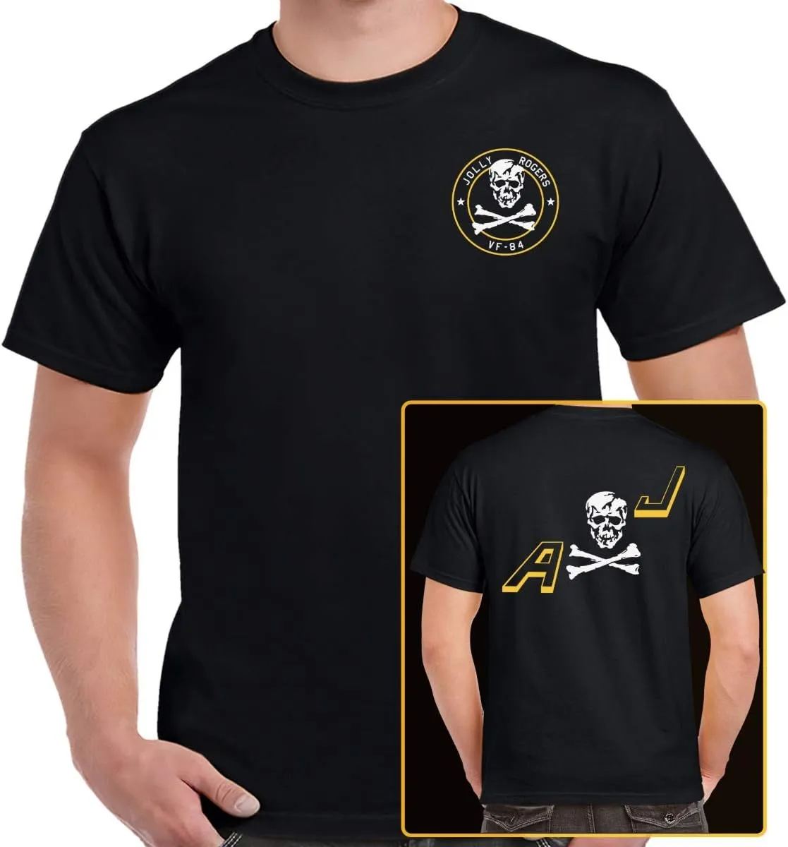 Future of Flight Jolly Rogers VF-84 Double Sided T-Shirt
