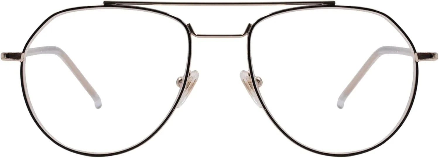 Gabriel   Simone Morty Reading Glasses for Men and Women Aviator Frame, Blue Light Blocking, Scratch-Resistant Lense Case