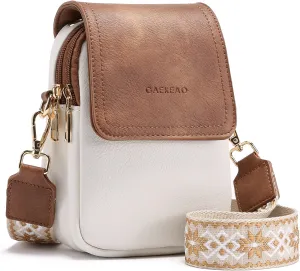 GAEKEAO Small Crossbody Bags for Women Cell Phone Wallet Purses Vegan Leather Handbags