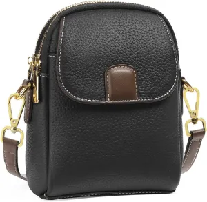 GAEKEAO Small Crossbody Bags for Women Leather Cell Phone Purse Bag Wallet with RFID Blocking Credit Card Slots