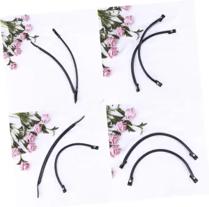 Generic 4pcs Handbag Handle Purse Black Chain Purse Cross Body Purse Black Tote Purse Handbag Chain Handbags Bag Handles Brown Wallet Tote Bag Black Backpack Heat Letters