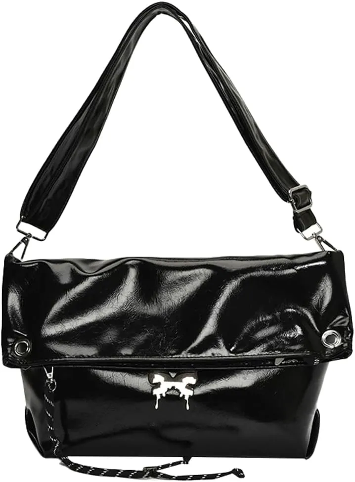Gentle Butterfly Pleated Shoulder Bag for Women Soft PU Leather Cross Body Bag Work Outdoor Travel Tote Bag 2025