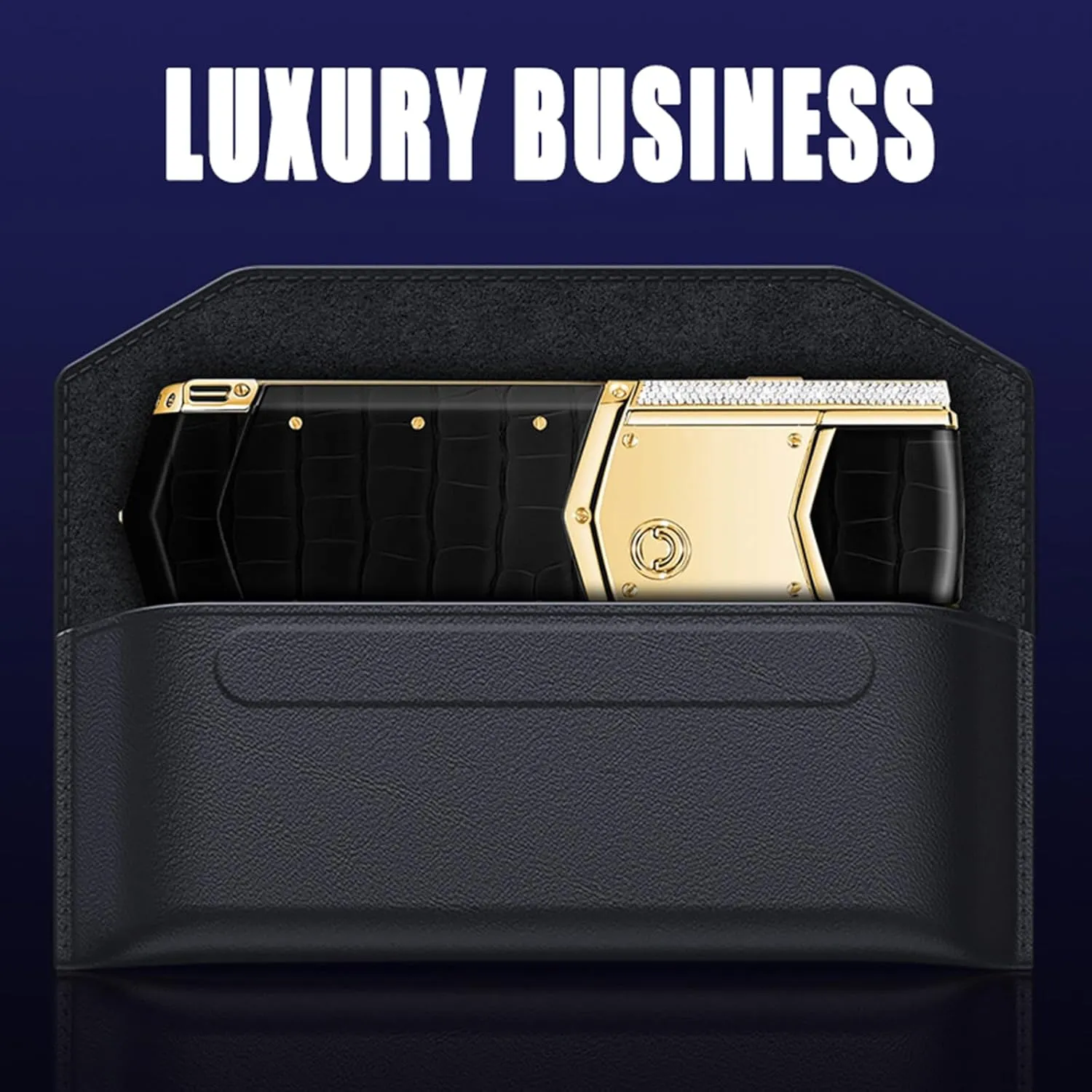 Genuine Leather Case for Vertu METAVERTU, Large Space Wallet Phone Cover with Cash Slot Full Coverage Anti-Fall Protection Case,Green,METAVERTU