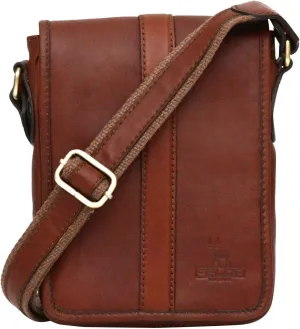 Genuine Leather Small Side Shoulder Bag Unisex Case Carry