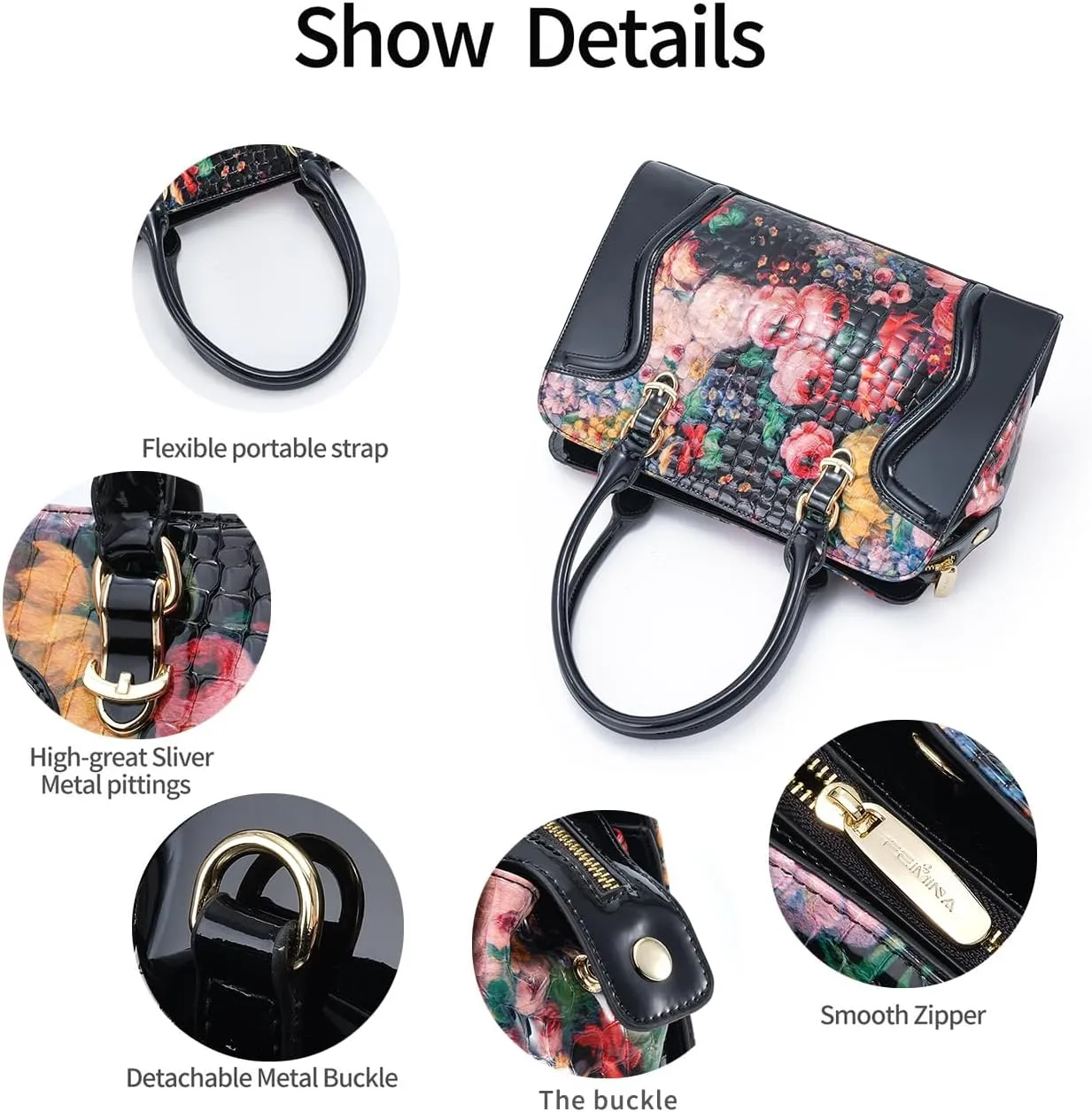 Genuine Leather Tote Bag for Women, Large Womens Crossbody Bag, Black Handbag Leather Purses for Women