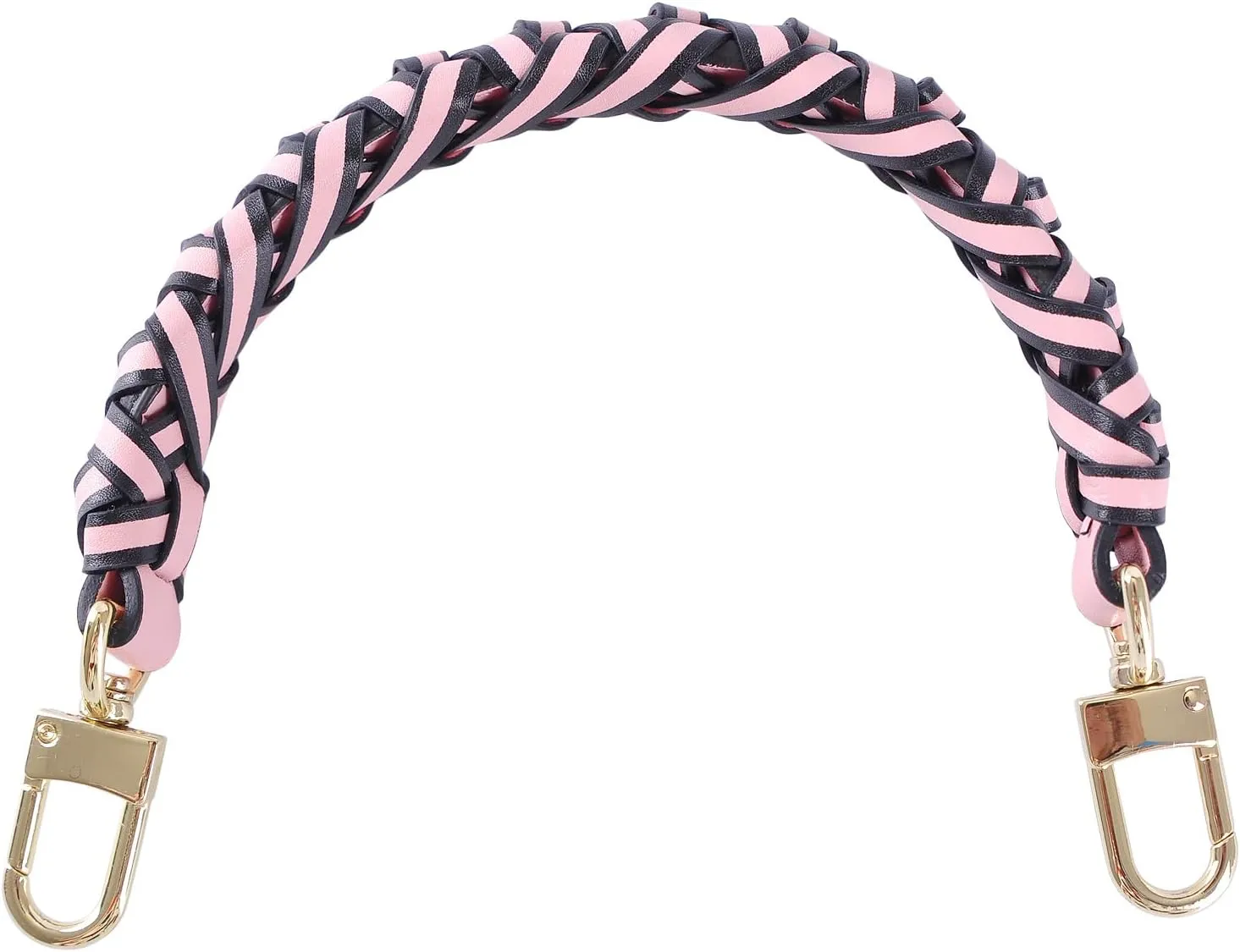 Genuine Vachetta Leather Braided Handle Compatible for Beaubourg Hobo Top Handle Neonoe Strap (12.2" L, Pink)
