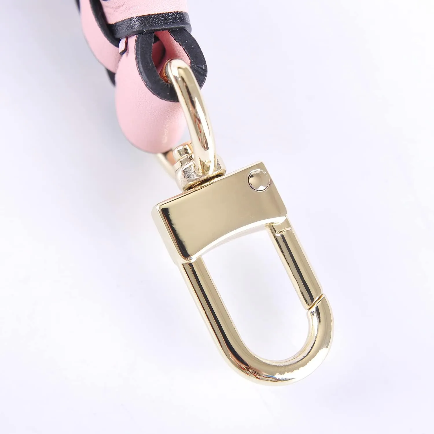 Genuine Vachetta Leather Braided Handle Compatible for Beaubourg Hobo Top Handle Neonoe Strap (12.2" L, Pink)