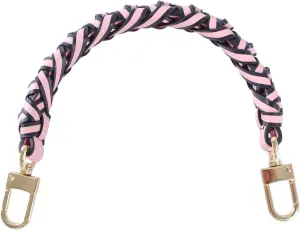 Genuine Vachetta Leather Braided Handle Compatible for Beaubourg Hobo Top Handle Neonoe Strap (12.2" L, Pink)
