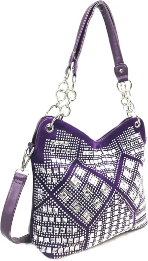 Geometric Gem Sparkle Purse