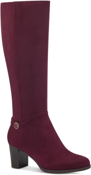 Giani Bernini Womens Adonnys Leather Zipper Knee-High Boots