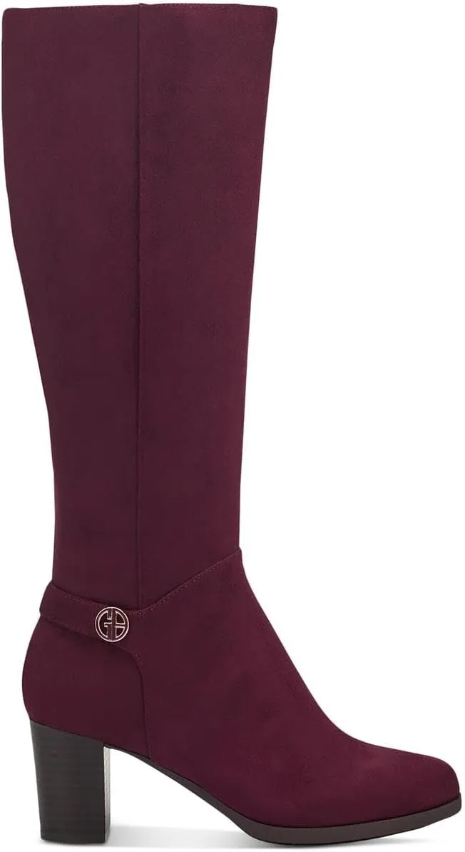Giani Bernini Womens Adonnys Leather Zipper Knee-High Boots