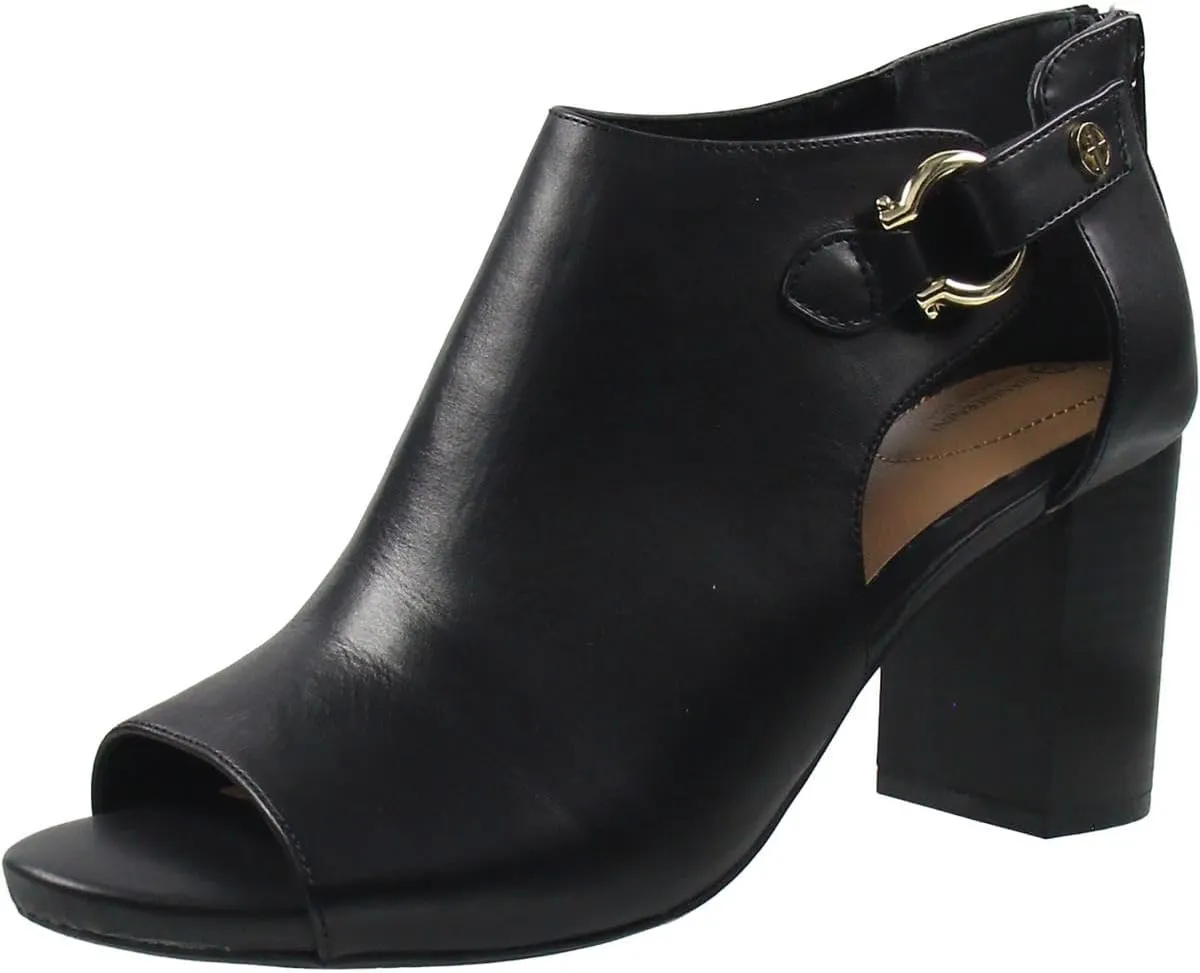 Giani Bernini Womens ARIIANNAL O-Ring Leather Block Heels