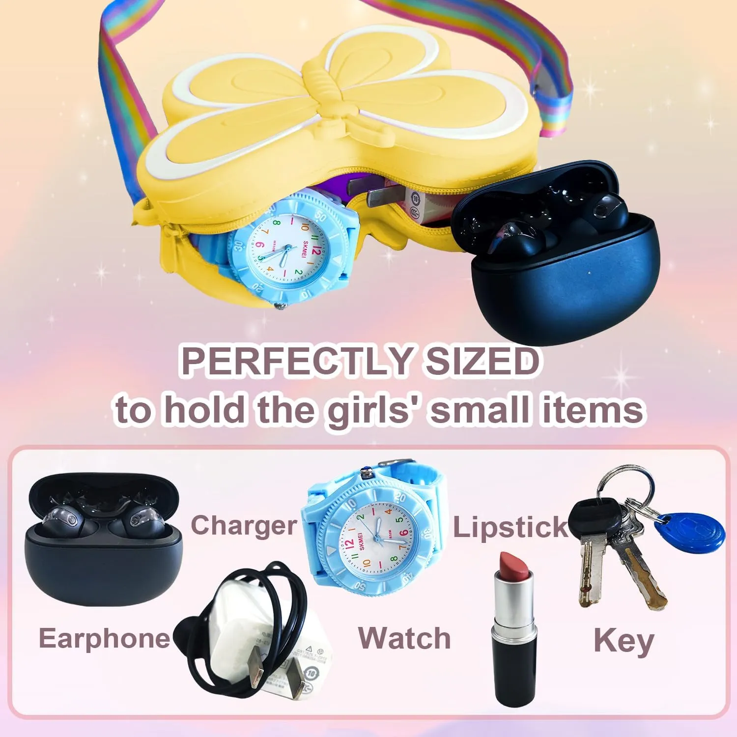 Girls' Cute Mini Crossbody Purse - Novelty Small Shoulder Bag for Little Girls