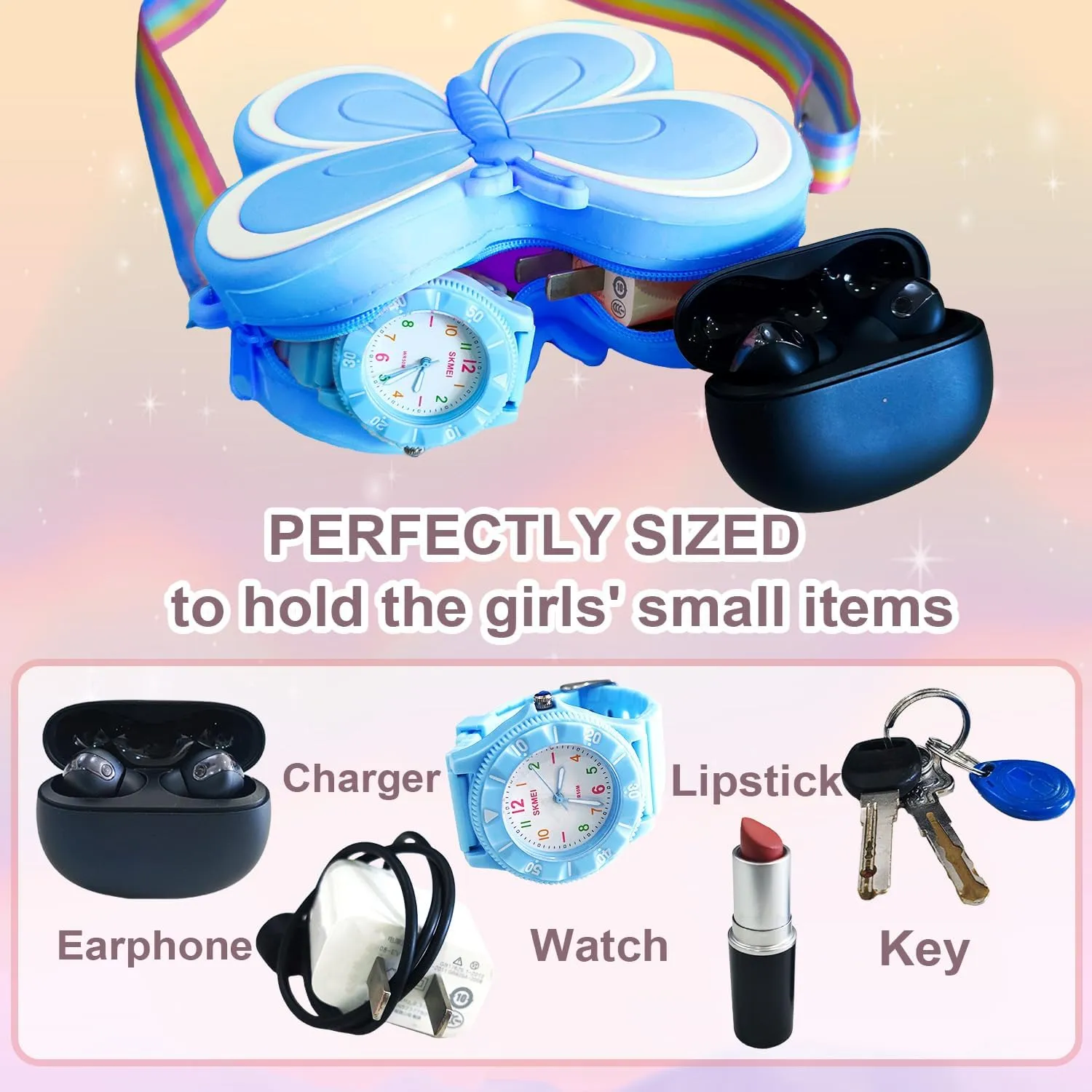 Girls' Cute Mini Crossbody Purse - Novelty Small Shoulder Bag for Little Girls